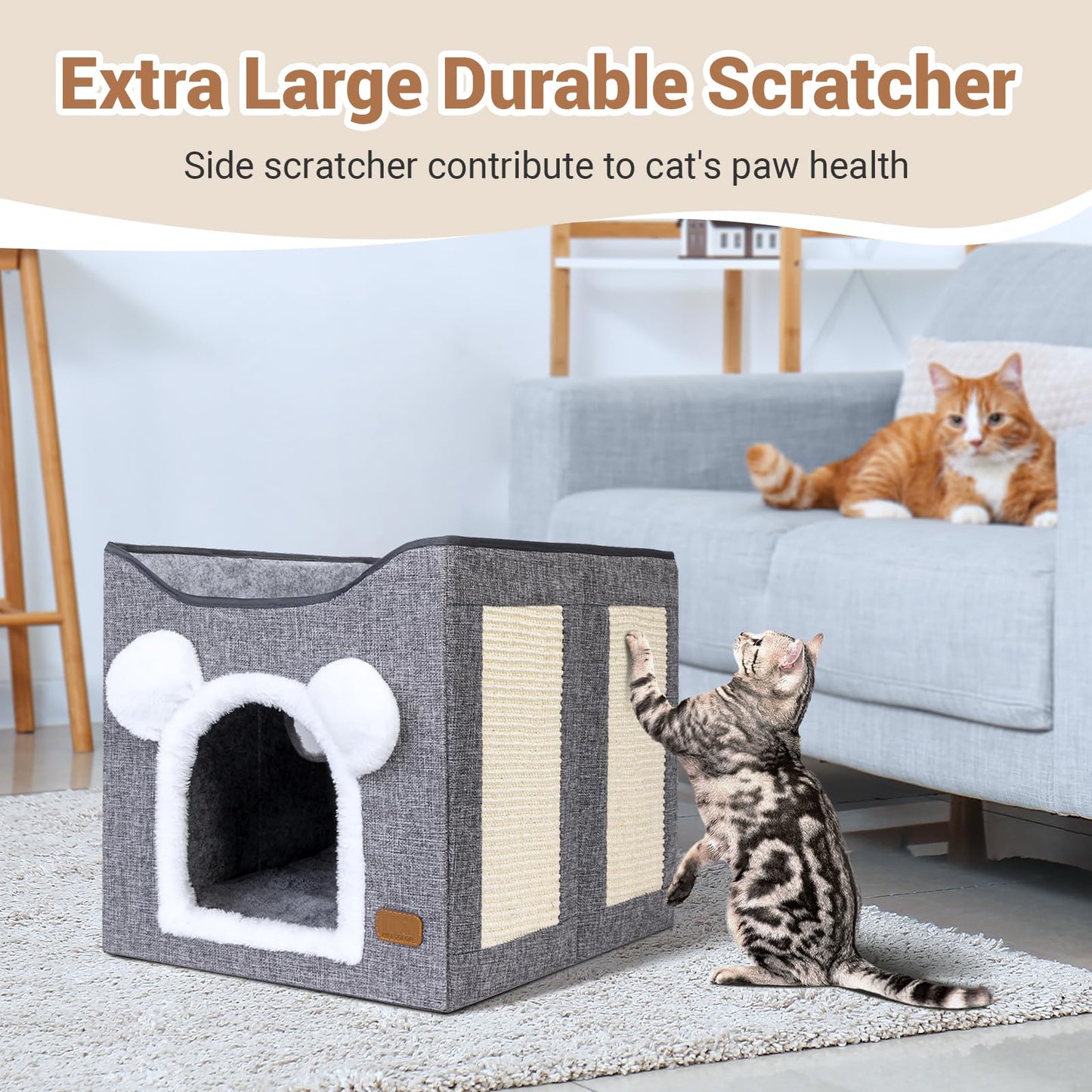 MIU COLOR Cat Bed for Indoor Cats