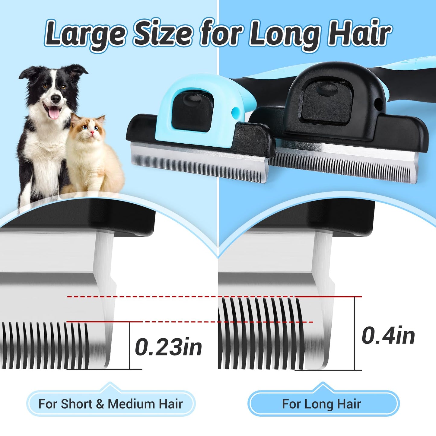 MIU COLOR Long Hair Pet Grooming Brush