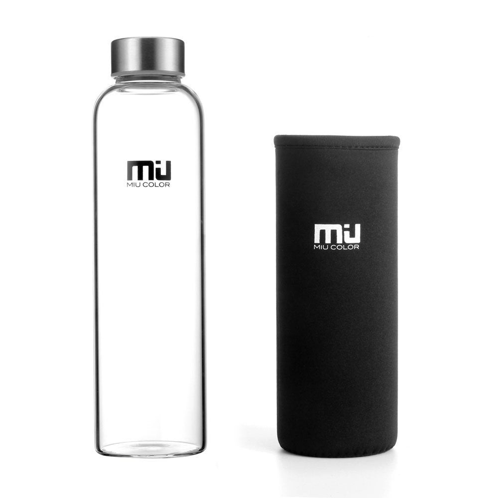 borosilicate glass water bottle