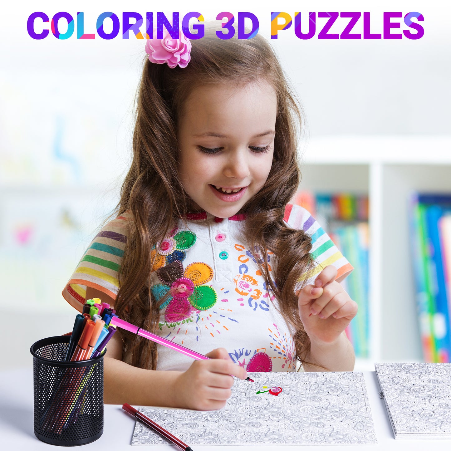 4 pack 3D puzzle set for kids