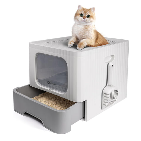 MIU COLOR Enclosed Cat Litter Box