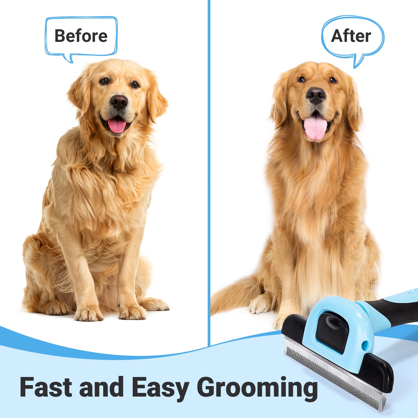 Easy groom shop dog brush