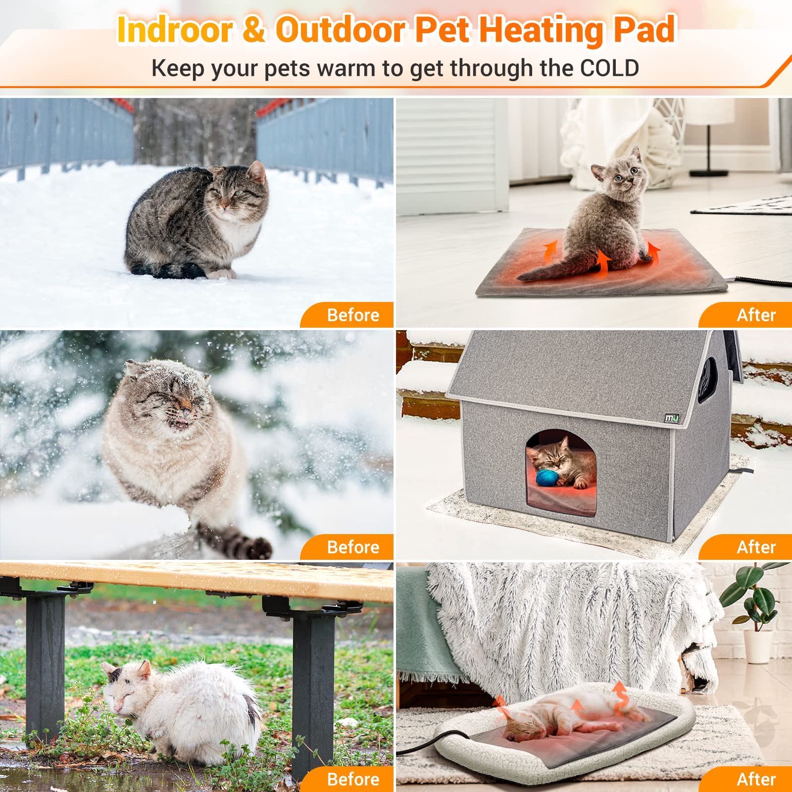 Outdoor pet warming pad best sale