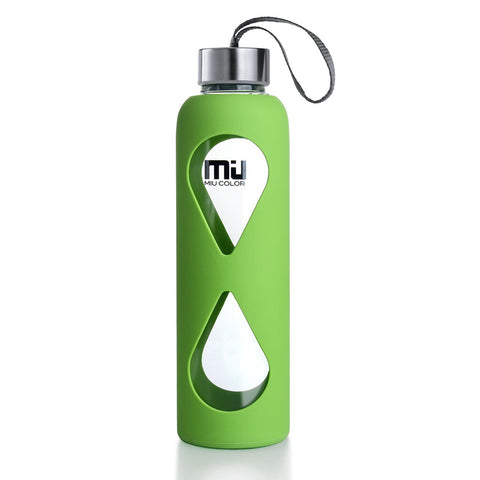 water bottle with silicone sleeve