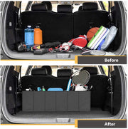 Expandable Large Foldable Car trunk organizer with Strap Handle